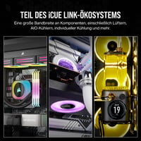 Magnetický ventilátor Corsair iCUE LINK QX140 RGB – 140 mm – čierny 7