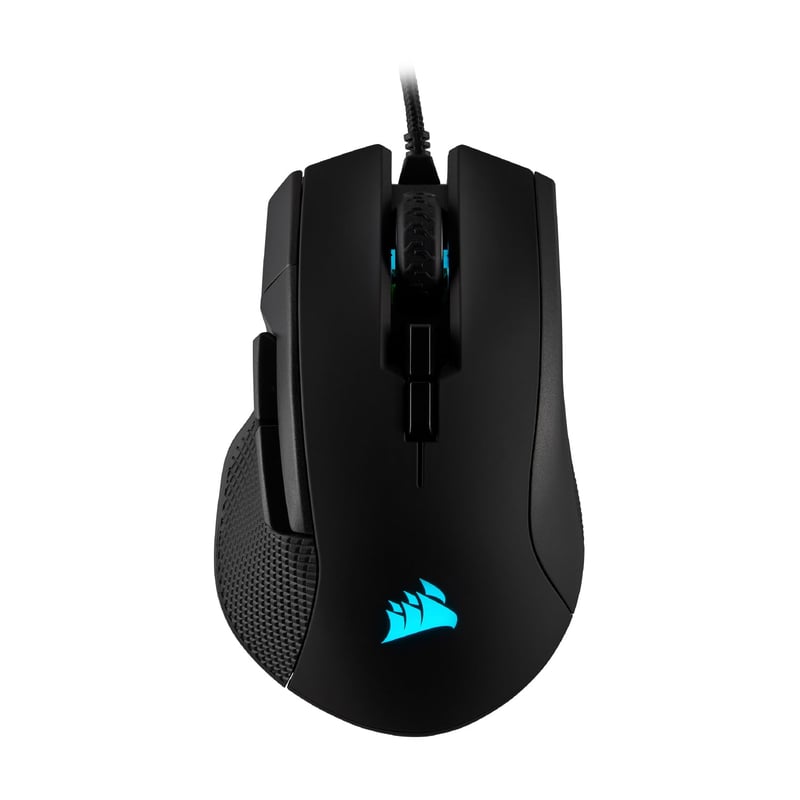 Káblová herná myš Corsair IRONCLAW RGB - 18000 DPI, 7 tlačidiel - čierna