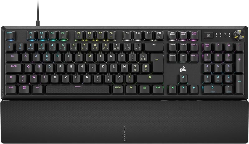 Corsair K70 Core RGB mechanikus gamer billentyűzet MLX Red, AZERTY FR, fekete