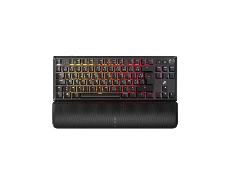 Tastatură de gaming mecanică Corsair K70 Core TKL Wireless RGB – Switch-uri liniare MLX Red v2 – Taste ABS – Negru
