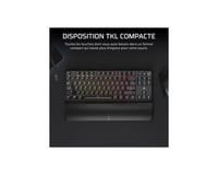 Tastatură de gaming mecanică Corsair K70 Core TKL Wireless RGB – Switch-uri liniare MLX Red v2 – Taste ABS – Negru 3