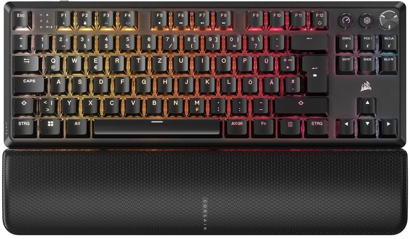 Mechanická herná klávesnica Corsair K70 CORE TKL Wireless RGB – čierna – QWERTZ