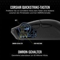 Mouse de Gaming Ultralight Corsair KATAR Elite Wireless – Negru, Fără Fir, Design Ușor 7