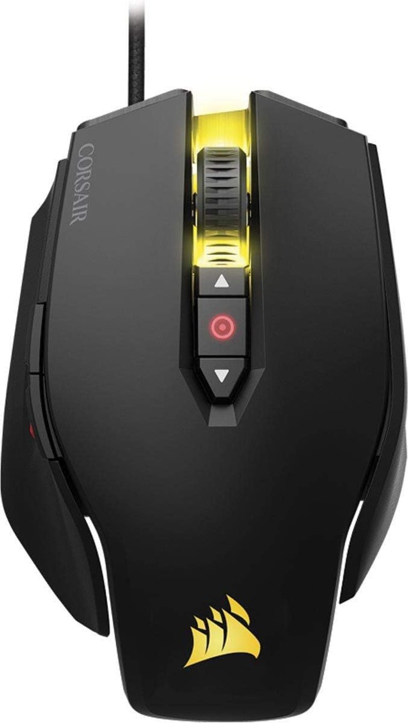 Corsair M65 Pro RGB Gaming Egér 12000 DPI Optikai Szenzor Állítható Súlyok - Mouse, black, Modern