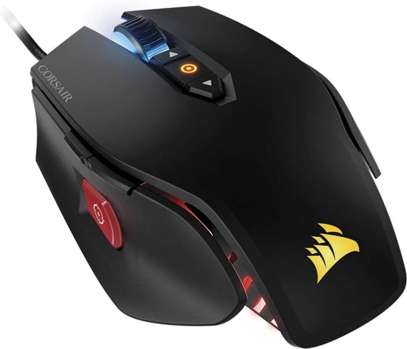 Corsair M65 Pro RGB Gaming Egér 12000 DPI Optikai Szenzor Állítható Súlyok - Mouse, black, Modern