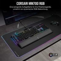 Látková herná podložka pod myš Corsair MM700 RGB - Extended 930x400 mm - čierna 3