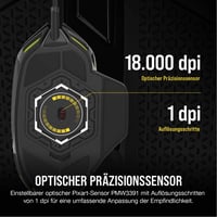 Mouse Gaming cu fir Corsair NIGHTSWORD RGB pentru FPS/MOBA - Negru 5