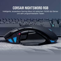 Mouse Gaming cu fir Corsair NIGHTSWORD RGB pentru FPS/MOBA - Negru 3