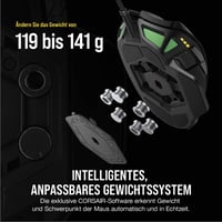 Mouse Gaming cu fir Corsair NIGHTSWORD RGB pentru FPS/MOBA - Negru 4