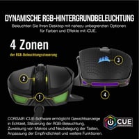 Mouse Gaming cu fir Corsair NIGHTSWORD RGB pentru FPS/MOBA - Negru 8