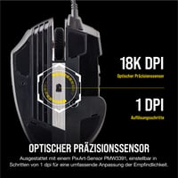Káblová herná myš Corsair Scimitar RGB Elite pre MOBA/MMO hry – čierna 8