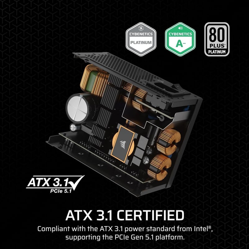 CORSAIR SF850 2024 moduláris 80 Plus Platinum tápegység SFX-ATX, PCIe 5.0
