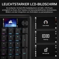 Corsair Vanguard 96 Mechanikus Gaming Billentyűzet MLX Plasma, 8000Hz, LCD Kijelző, QWERTZ Német kiosztás 6