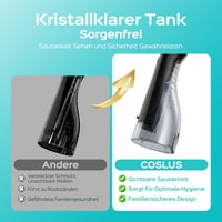 COSLUS C20 Elektromos Szájzuhany 300ml Tartállyal IPX7 Vízálló 5 Fúvóka 5