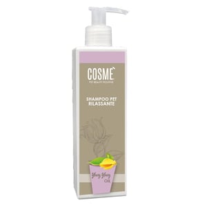 COSME' Opuštajući šampon za pse s ylang-ylang uljem, za osjetljivu kožu, s uravnotežujućim i umirujućim djelovanjem, 250 ml