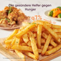 Teplovzdušná fritéza COSORI CP158-AF, 5,5 l, 11 programov, LED dotykový displej, pripomienka na pretrasenie, 1700 W, červená, použitá 6