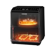 Friteuză cu aer cald Cosori Dual Blaze CAF-P585S WiFi 6,4L, 11 în 1, element de încălzire dublu, fără ulei, gri închis 6