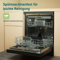 COSORI Mini Forrólevegős Sütő 2 L, 1 személyes kompakt Air Fryer, olaj nélküli, energiatakarékos, Világos Fekete/Sötétszürke, Camping és Utazáshoz 6