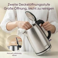 COSORI Rozsdamentes Vízforraló 1.7L Strix Technológia 2200W Gyors Felmelegítés 3
