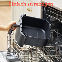 Náhradný kôš do teplovzdušnej fritézy Cosori Turbo Blaze CAF-DC601-KEU, 6 l, keramický povrch, bez PFAS - sivý 7