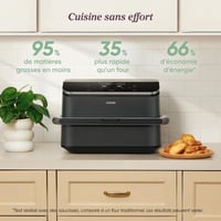 Teplovzdušná fritéza Cosori TwinFry 10L, duálne vyhrievacie teleso, 2 komory s vyberateľnou prepážkou, WiFi, 6 v 1, úspora energie 45 % 6