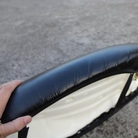 Cosstream Univerzális Motoros Üléshuzat 2db - Vízálló Műbőr Védőhuzat Motorkerékpár és Robogó Ülésekhez, Csúszásgátló Béléssel, Fekete 8