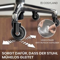 COSYLAND Irodai Szék Alátét 90x120cm Padlóvédő Csúszásmentes Fehér 8