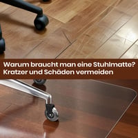 Covoraș de protecție pentru scaun de birou COSYLAND, transparent, 90x120 cm, strat antiderapant pentru pardoseli dure, pentru sub scaunul de birou 9
