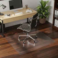 Covoraș de protecție pentru scaun de birou COSYLAND, transparent, 90x120 cm, strat antiderapant pentru pardoseli dure, pentru sub scaunul de birou 5