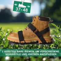 COTINSE Fűnyíró levegőztető cipő lapátos szöges talppal, állítható pánt, csúszásmentes gyep levegőztetéshez 6