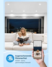 COTLEDL LED Vstavané bodové svietidlo 230V 10 ks, 5W 450lm IP44 Kúpeľňové stropné bodové svietidlo, priemer 68-80 mm, studená biela 6000K, obývačka kuchyňa 5
