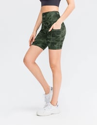 Colanți sport de damă COTOP, cu talie înaltă și buzunare, pantaloni scurți yoga pentru alergare și antrenament, L Slim 3