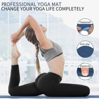 Covacure TPE Jóga Matrac 183x66cm - Csúszásmentes Fitness és Pilates Szőnyeg Hordozópánttal, Könnyű és Tartós, Kék 6