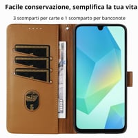 Obal na telefón JUNETOP pre Samsung Galaxy A18/A17/A16/A26 5G/4G s tvrdeným sklom – hnedý ochranný kryt 2