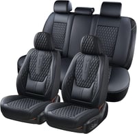 Coverado autóülés huzat szett 5 részes műbőr lumbar támasztékkal 1