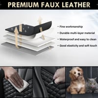 Set huse auto din piele Coverado, 5 piese, pentru scaune față și banchetă spate, impermeabile, negre, potrivire universală 7