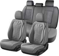 Coverado TypeC Grey univerzális első és hátsó autóülés huzat készlet, 5 db, Nappa műbőr, szalon, SUV, pickup kompatibilis 1