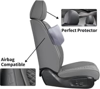 Coverado TypeC Grey univerzális első és hátsó autóülés huzat készlet, 5 db, Nappa műbőr, szalon, SUV, pickup kompatibilis 6