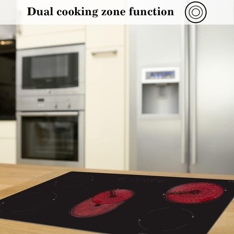 COVERCOOK 90 cm-es üvegkerámia főzőlap 5 zónával, érintésvezérlés, 8400 W