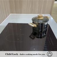 COVERCOOK 90 cm-es üvegkerámia főzőlap 5 zónával, érintésvezérlés, 8400 W 4