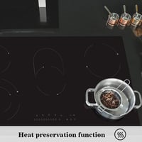 COVERCOOK 90 cm-es üvegkerámia főzőlap 5 zónával, érintésvezérlés, 8400 W 2