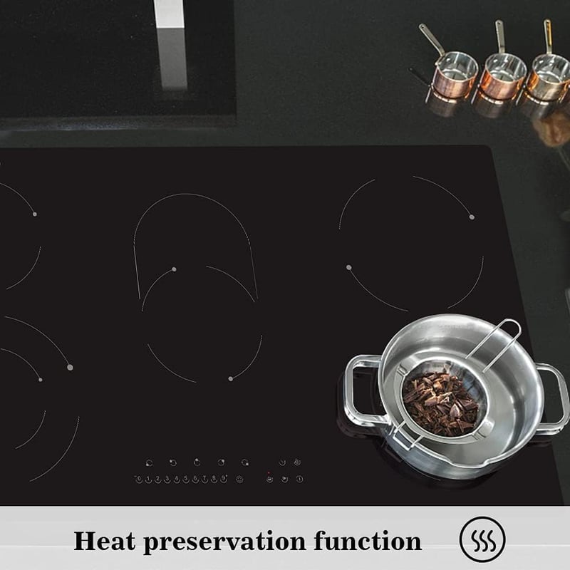 COVERCOOK 90 cm-es üvegkerámia főzőlap 5 zónával, érintésvezérlés, 8400 W