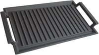 COVERCOOK Öntöttvas Grill Serpenyő - Téglalap Alakú 43x23 cm - Két Fogantyús - Indukciós, Gáz, Elektromos Főzőlapra és Szabadtéri Sütéshez 1