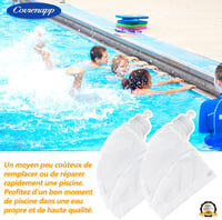 Covienapp 2 db szűrőzsák Polaris 280 480 medencetisztítóhoz cipzárral fehér 7