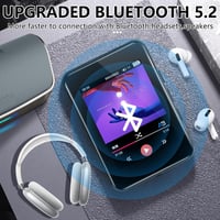COVVY MP3 lejátszó Bluetooth 5.2, 2,5" érintőképernyő, FM rádió, 72 GB - fekete 4