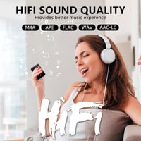 COVVY MP3 lejátszó Bluetooth 5.2, 2,5" érintőképernyő, FM rádió, 72 GB - fekete 5
