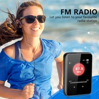 COVVY MP3 lejátszó Bluetooth 5.2, 2,5" érintőképernyő, FM rádió, 72 GB - fekete 6