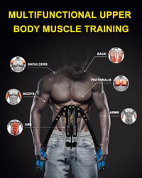 Aparat de fitness pentru brațe COVVY Power Twister, 10-200 kg – Dispozitiv albastru pentru întărirea antebrațelor și a pieptului, pentru umeri, piept și partea superioară a corpului 6