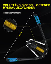 Aparat de fitness pentru brațe COVVY Power Twister, 10-200 kg – Dispozitiv albastru pentru întărirea antebrațelor și a pieptului, pentru umeri, piept și partea superioară a corpului 4