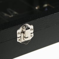 Coward kutija za nakit od crnog baršuna s 24 pretinca, pladanj za prstenje i naušnice s prozirnim staklenim poklopcem za kućnu ladicu ili trgovinu 4